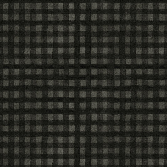 Northern Christmas Buffalo Check Black by Teresa Korgut for Riley Blake Designs
