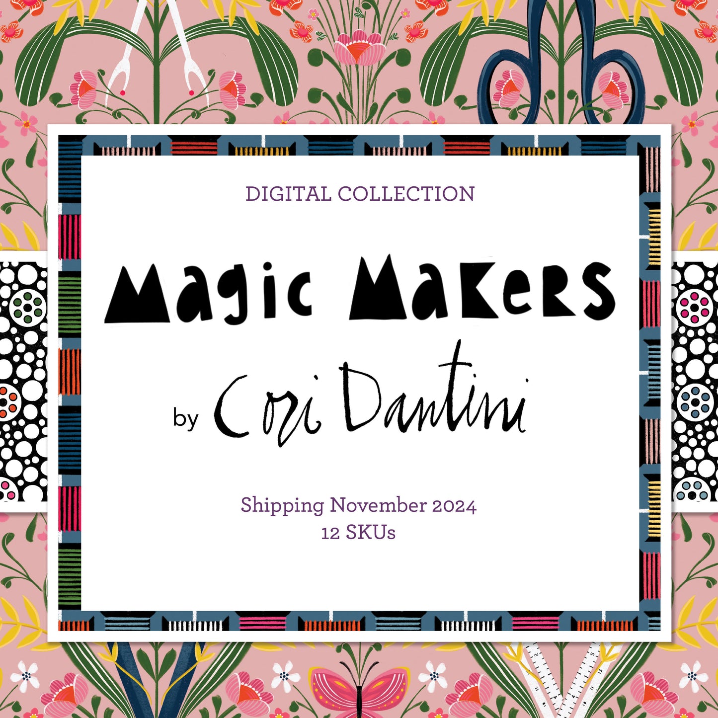 Magic Makers - Thread of Life Cornflower - by Cori Dantini for FreeSpirit Fabrics