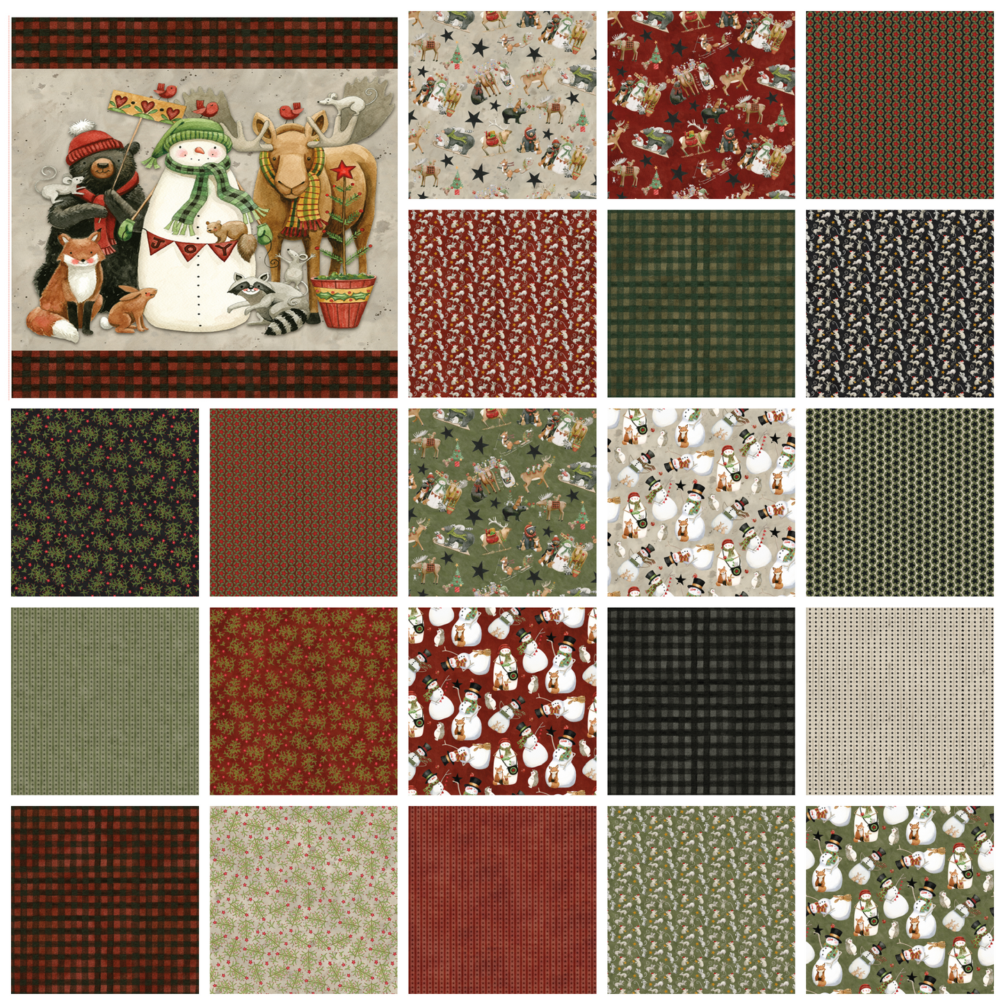 Northern Christmas Quilt Panel by Teresa Kogut for Riley Blake Designs