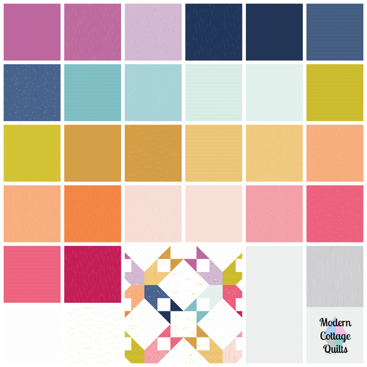 Essence Collection - Full Fat Quarter Bundle - by Fran Gulick of Cotton and Joy for Riley Blake Designs