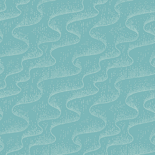Flannel Northern Lights Turquoise Aurora by Natalia Juan Abello for Riley Blake Designs