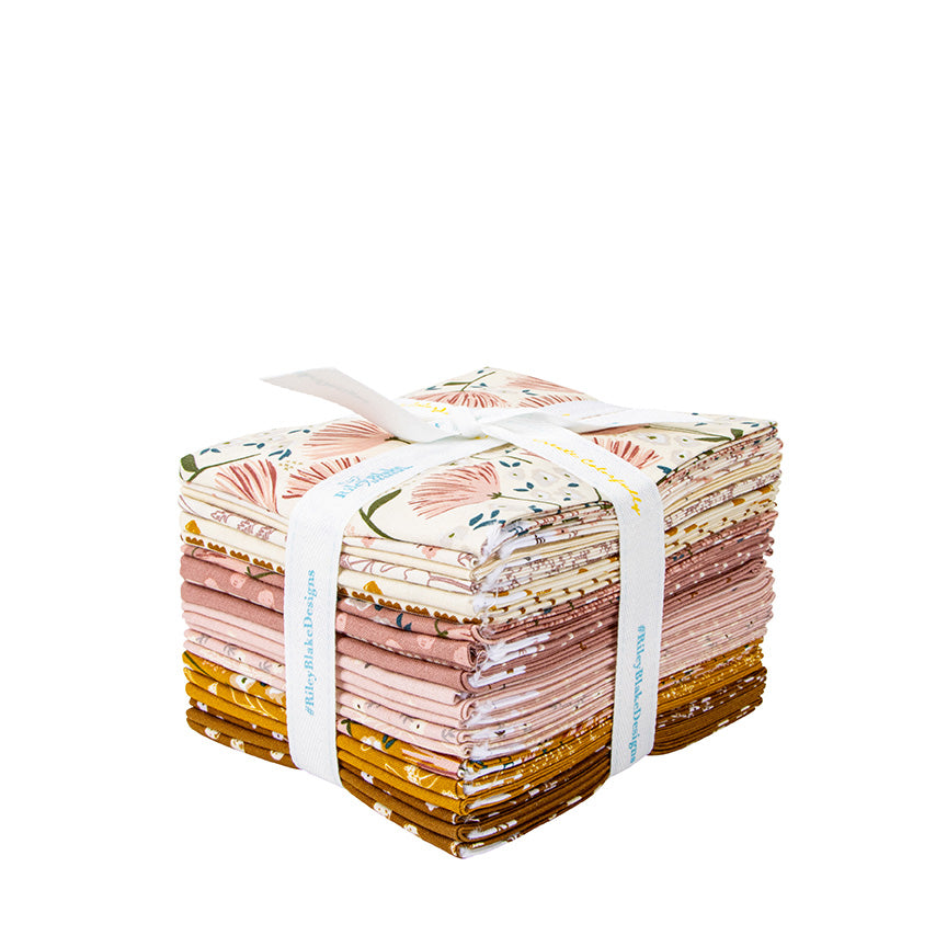 Blush 'n Butterscotch Fat Quarter Bundle by Simple Simon & Co for Riley Blake Designs