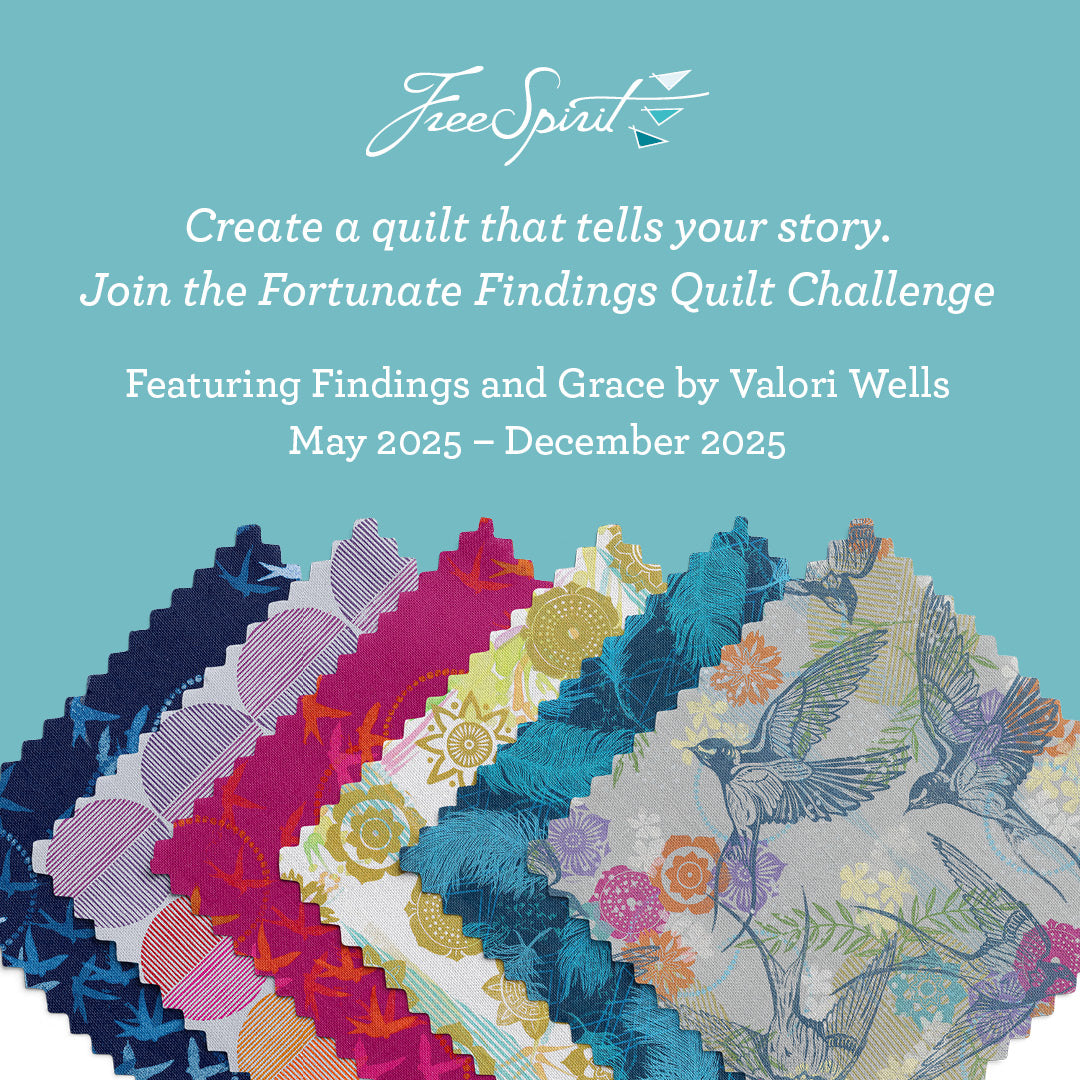 Findings Collection Coming Home Print Unity Colorway by Valori Wells for FreeSpirit Fabrics