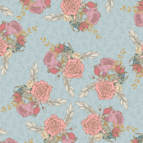 Love Letters Lovers Bouquet Print by Becca Plymale for Art Gallery Fabrics