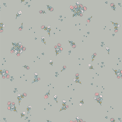 Love Letters Falling in Love Sky Print by Becca Plymale for Art Gallery Fabrics