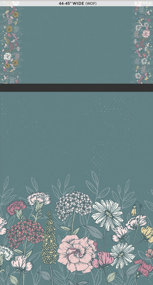 Love Letters Growing Love Panel by Becca Plymale for Art Gallery Fabrics