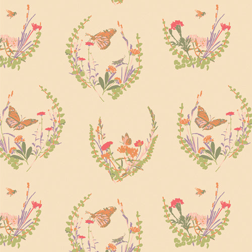 Midsummer Collection Meadow Vignette Print by Sharon Holland for Art Gallery Fabrics