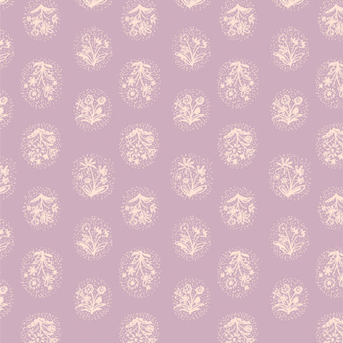 Midsummer Collection Cameo Lavender Print by Sharon Holland for Art Gallery Fabrics
