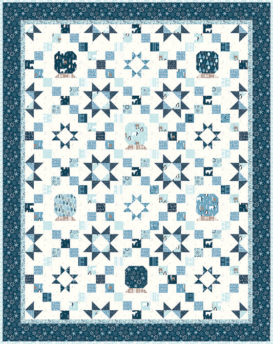 Starry Snow Globe Quilt Pattern by Beverly McCullough of Flamingo Toes