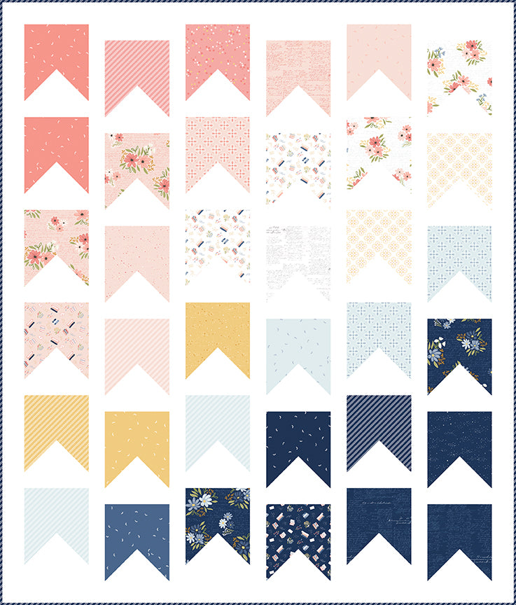 Between The Pages - Starlight Navy - by Fran Gulick of Cotton and Joy for Riley Blake Designs