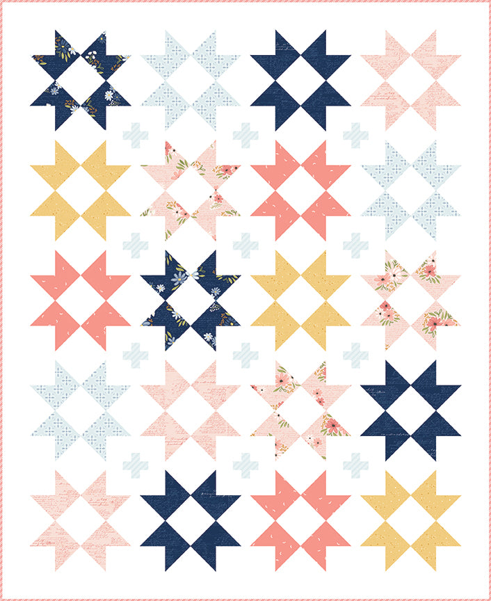 Between The Pages - Starlight Navy - by Fran Gulick of Cotton and Joy for Riley Blake Designs