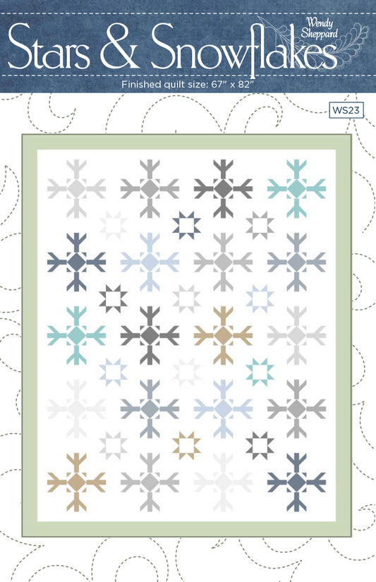Stars & Snowflakes Quilt Pattern by Wendy Sheppard