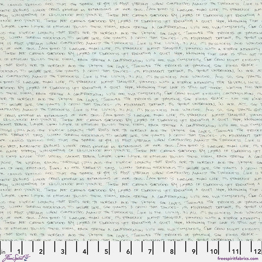 The Statement - White Print from The Wisdom Collection by Valori Wells for FreeSpirit Fabrics