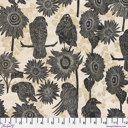 The Gathering - Neutral Print from The Wisdom Collection by Valori Wells for FreeSpirit Fabrics