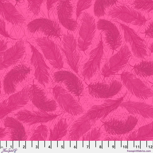 The Whispers - Pink Print from The Wisdom Collection by Valori Wells for FreeSpirit Fabrics