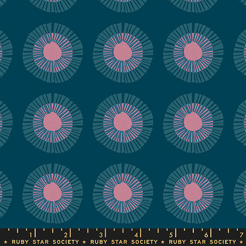 Seaside Daisy Print in Galaxy from the Reimagined Landscapes Collection by Jen Hewett for Ruby Star Society and Moda Fabrics