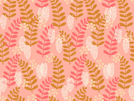 Fern Dell Print in Bashful from the Reimagined Landscapes Collection by Jen Hewett for Ruby Star Society and Moda Fabrics