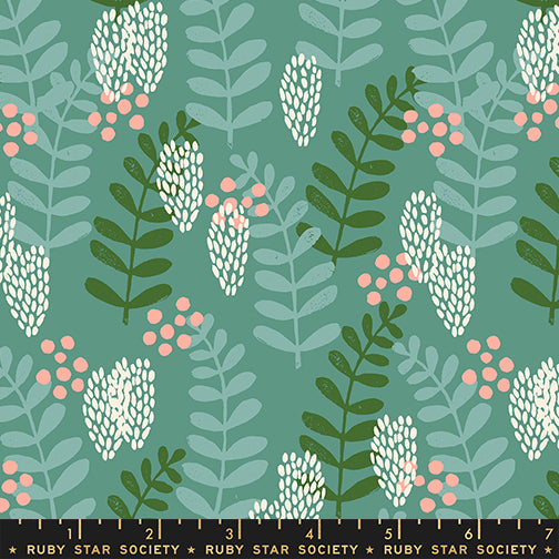 Fern Dell Print in Watercress from the Reimagined Landscapes Collection by Jen Hewett for Ruby Star Society and Moda Fabrics