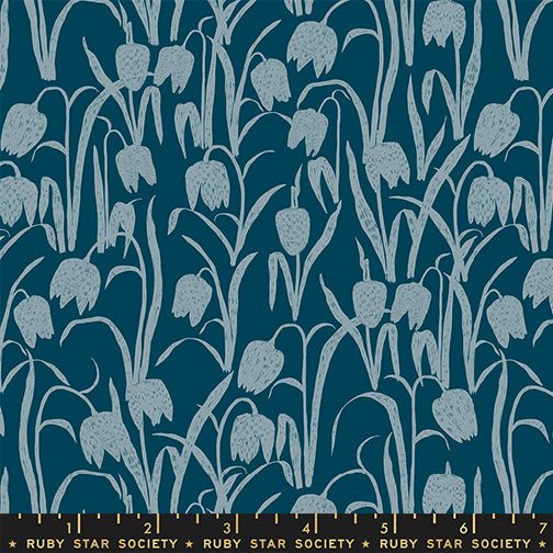Fritillaria Print in Galaxy from the Reimagined Landscapes Collection by Jen Hewett for Ruby Star Society and Moda Fabrics