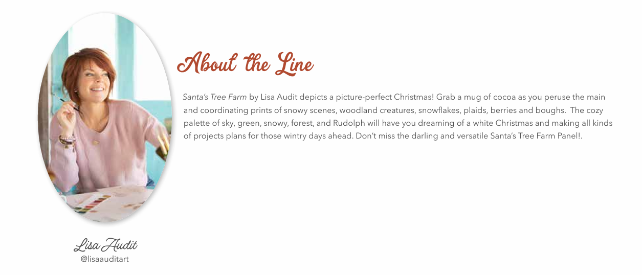 Santa's Tree Farm Runner Kit by Lisa Audit for Riley Blake Designs