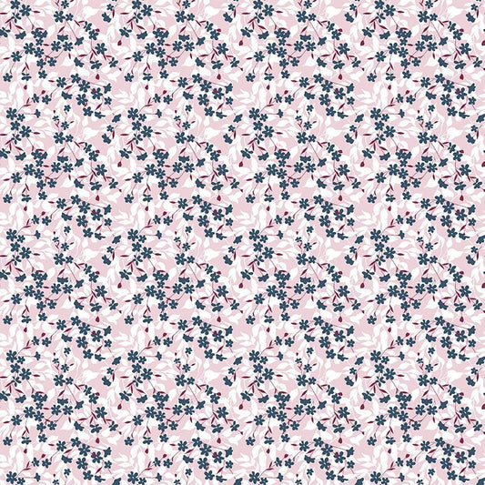 Whimsical Romance Pink Willow Print by Keera Job for Riley Blake Designs