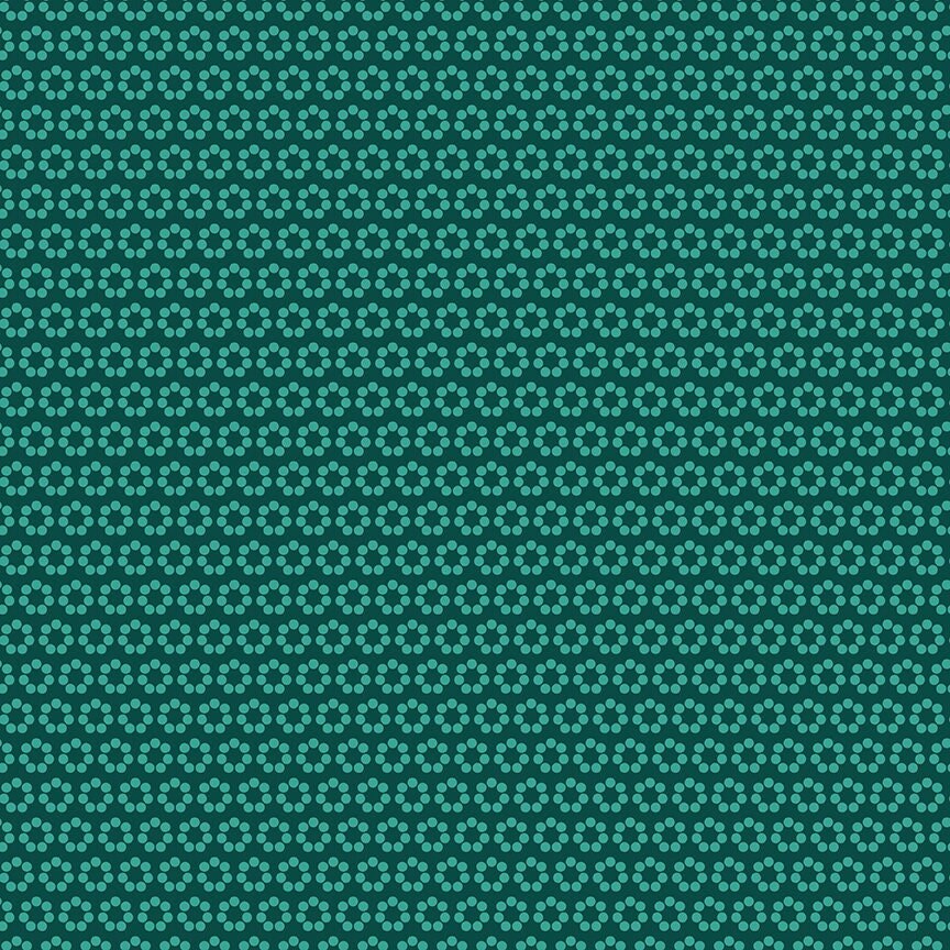 Flower Farm - Flower Dots Jade Print - by Keera Job for Riley Blake Designs
