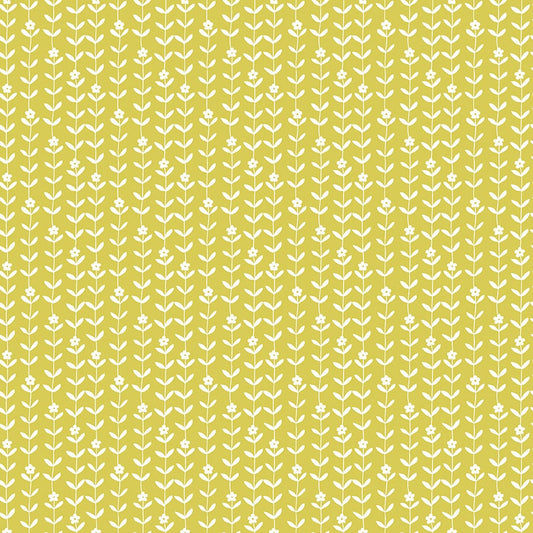 Flower Farm - Vines Lime Print - by Keera Job for Riley Blake Designs