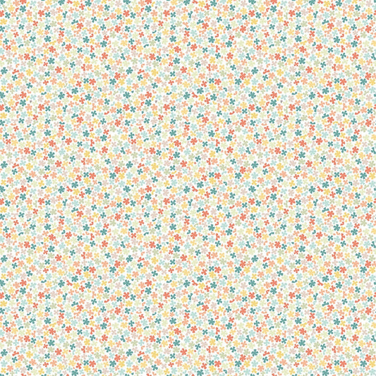 Sunshine and Sweet Tea - Sweet Alyssum White Print - by Amanda Castor of Material Girl Quilts for Riley Blake Designs