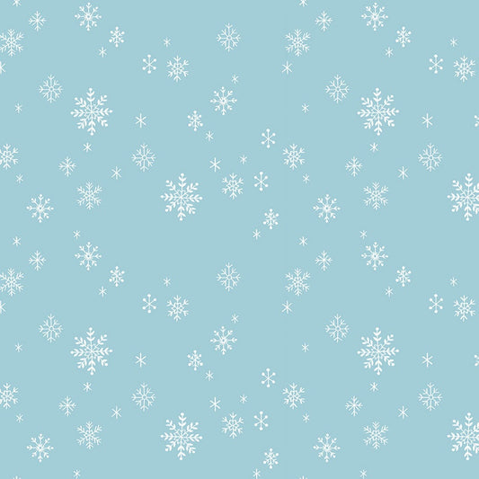 Flannel Northern Lights Sky Let It Snow by Natalia Juan Abello for Riley Blake Designs