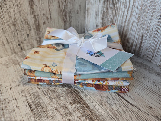 Pumpkin Please - Fat Quarter Bundle - by Courtney Morgenstern for 3 Wishes Fabric
