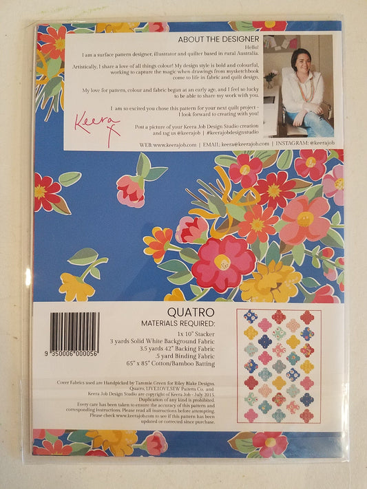 Quatro Quilt Pattern from Keera Job of Live Love Sew
