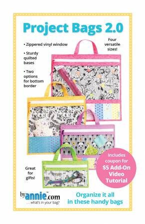 Project Bags 2.0 Craft and Sewing Pattern By Annie
