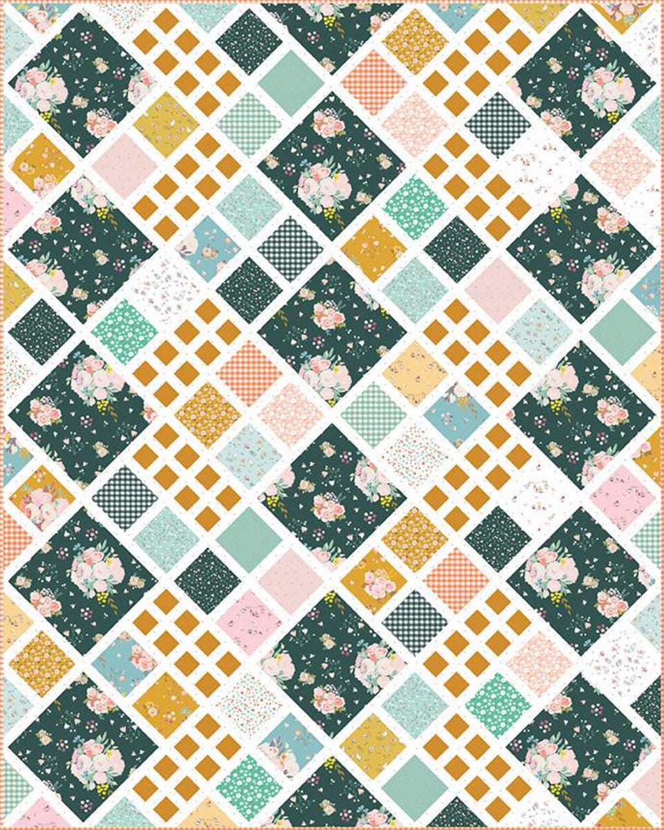 Modern Chalet Quilt Pattern by Taren Studios