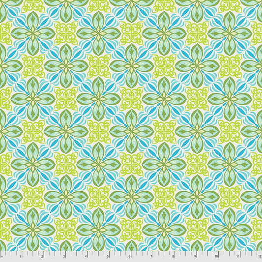 Enchanted Small Tile Avocado print by Valori Wells for FreeSpirit Fabrics