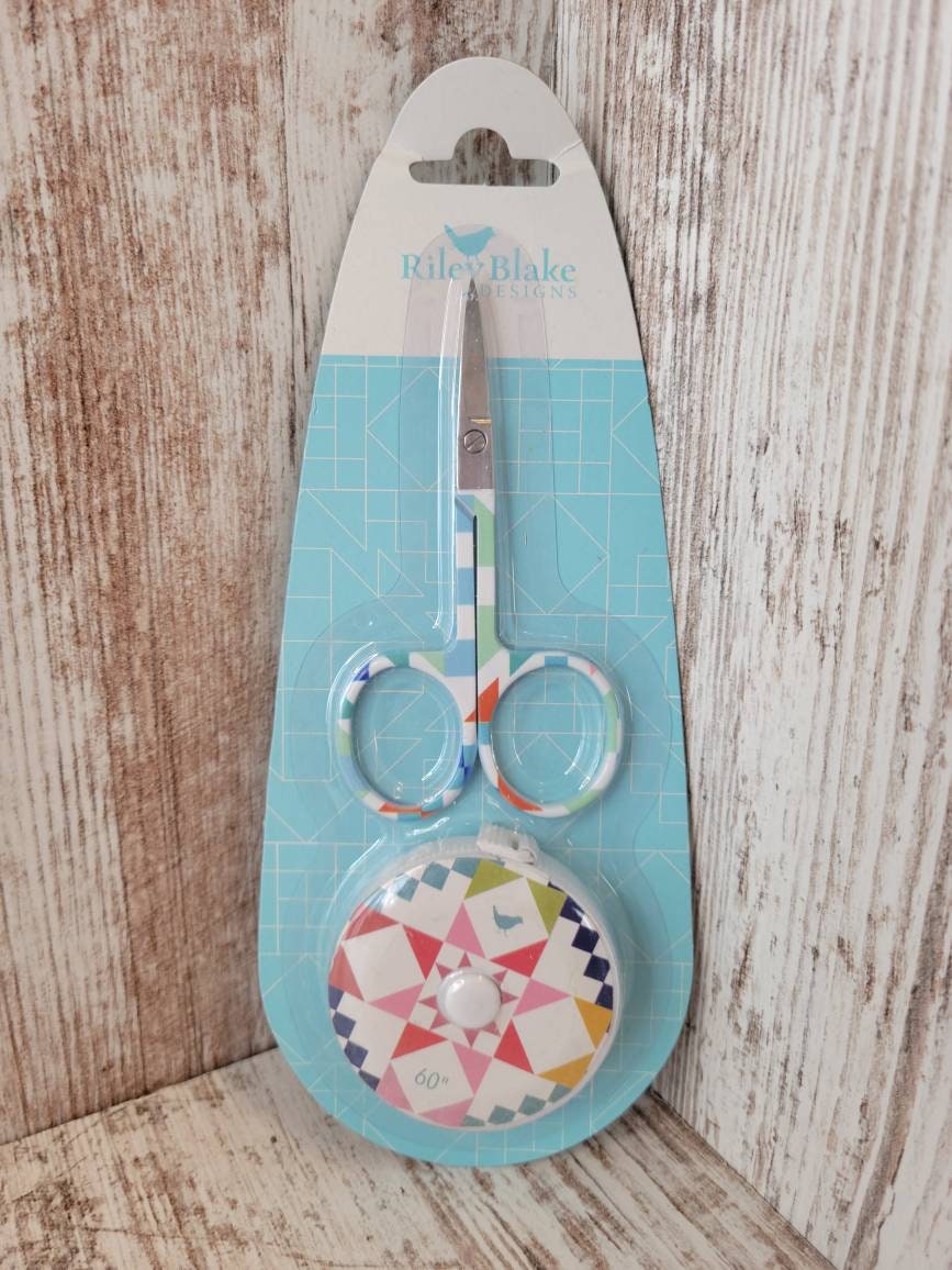 Riley Blake Designs Scissor and Tape Measure Duo