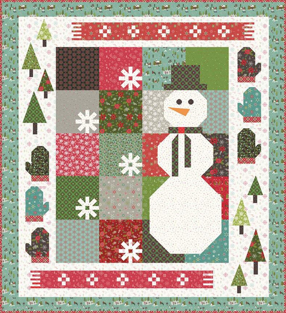 Winter Wonder Sampler Quilt Pattern By Heather Peterson of Anka's Treasures