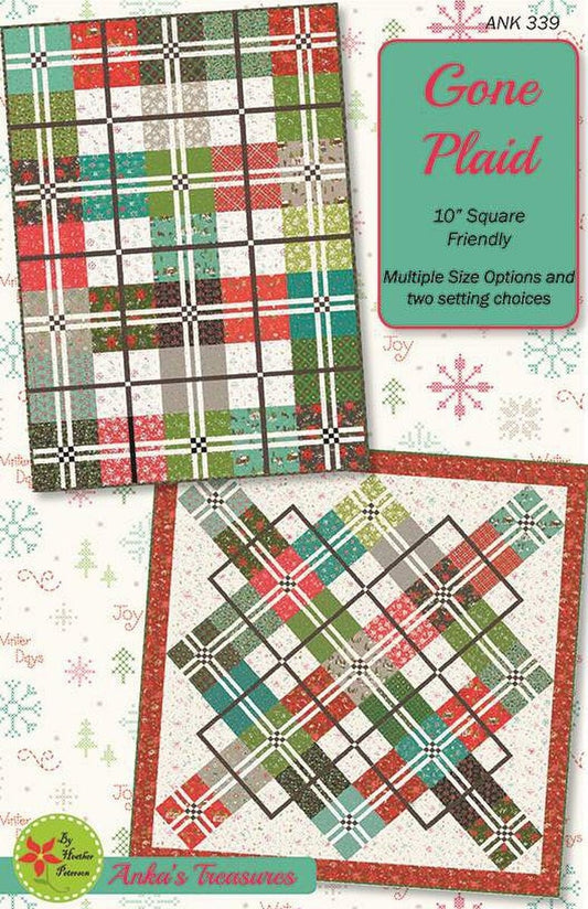 Gone Plaid Quilt Pattern By Heather Peterson of Anka's Treasures
