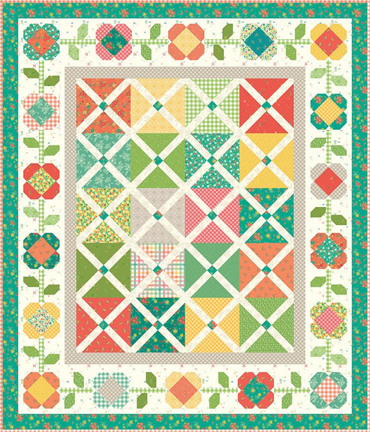 Plaid and Posies Quilt Pattern by Heather Peterson of Anka's Treasures
