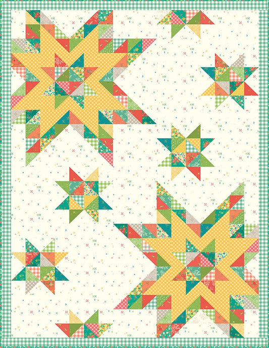 Twinkly Stars Quilt Pattern by Heather Peterson of Anka's Treasures