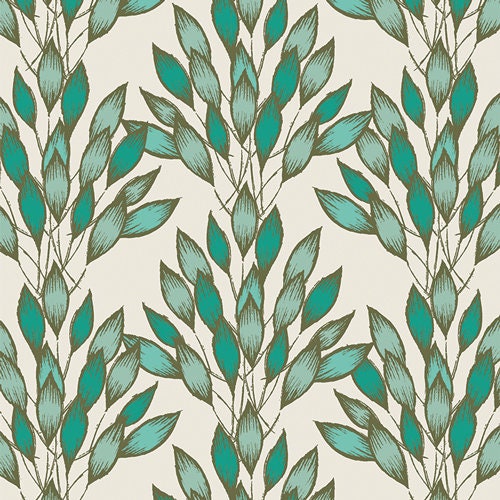 Haven Collection - Brushed Leaves Jade - By Amy Sinibaldi for Art Gallery Fabrics