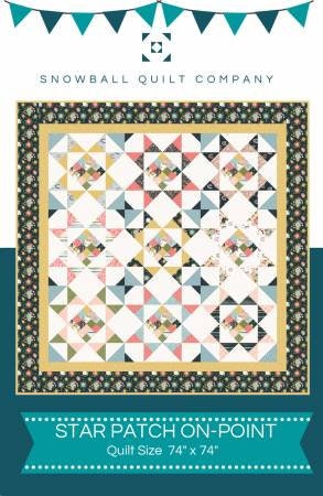 Star Patch On-Point Quilt Pattern by the Snowball Quilt Company