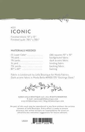 Iconic Quilt Pattern by Vanessa Goertzen of Lella Boutique