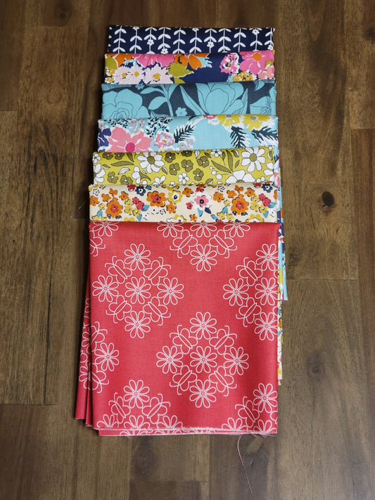 Penny Quilt Kit Featuring Fabrics from Flower Farm by Keera Job for Riley Blake Designs