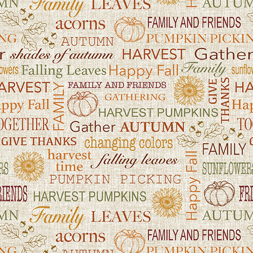 Harvest Farm Fat Quarter Bundle by Painted Sky Studio for Benartex Fabrics