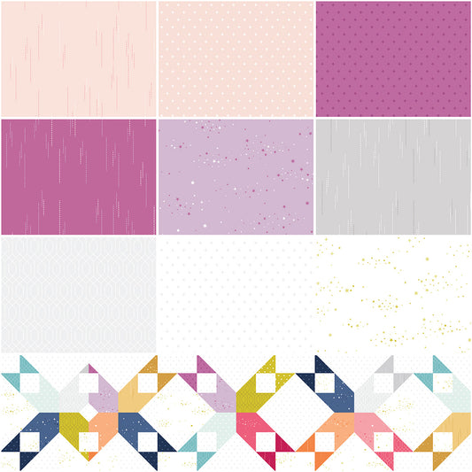 Essence Collection - Blush Fat Quarter Bundle - by Fran Gulick of Cotton and Joy for Riley Blake Designs
