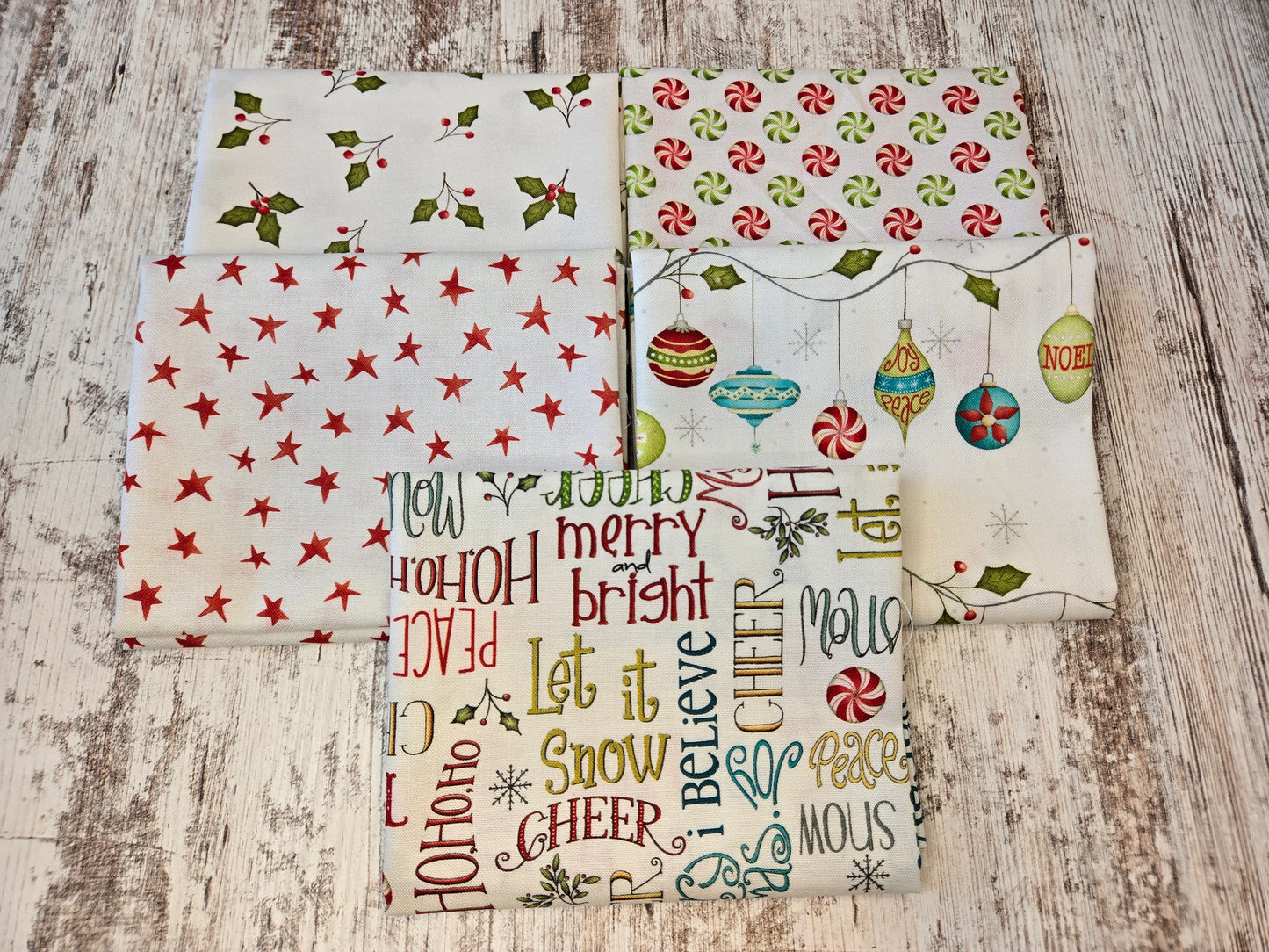 A Very Terri Christmas - Fat Quarter Bundle - by Terri Degenkolb Whimsicals for Windham Fabrics