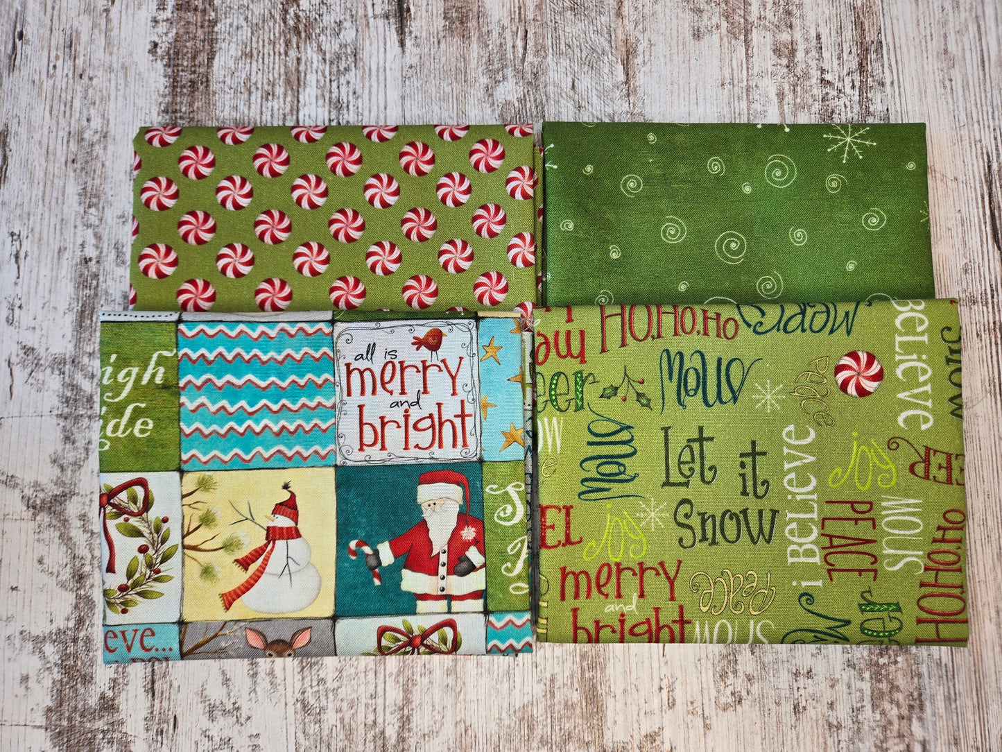 A Very Terri Christmas - Fat Quarter Bundle - by Terri Degenkolb Whimsicals for Windham Fabrics