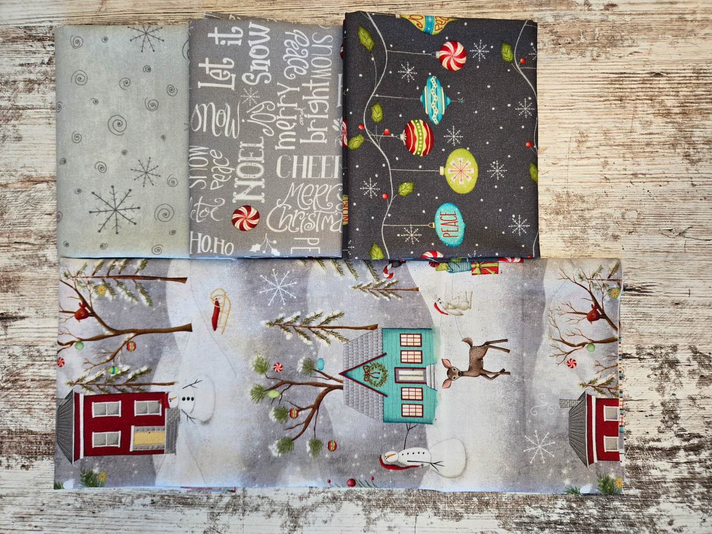 A Very Terri Christmas - Fat Quarter Bundle - by Terri Degenkolb Whimsicals for Windham Fabrics