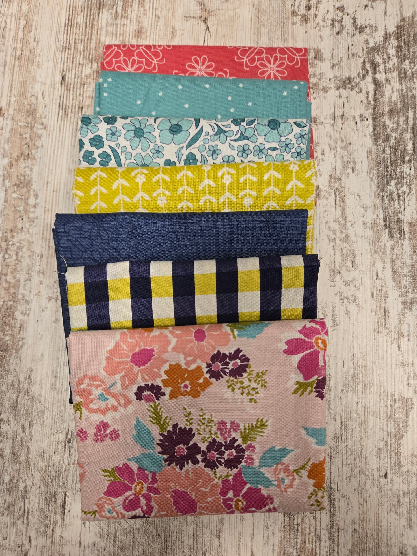 Penny Quilt Kit Featuring Fabrics from Flower Farm by Keera Job for Riley Blake Designs