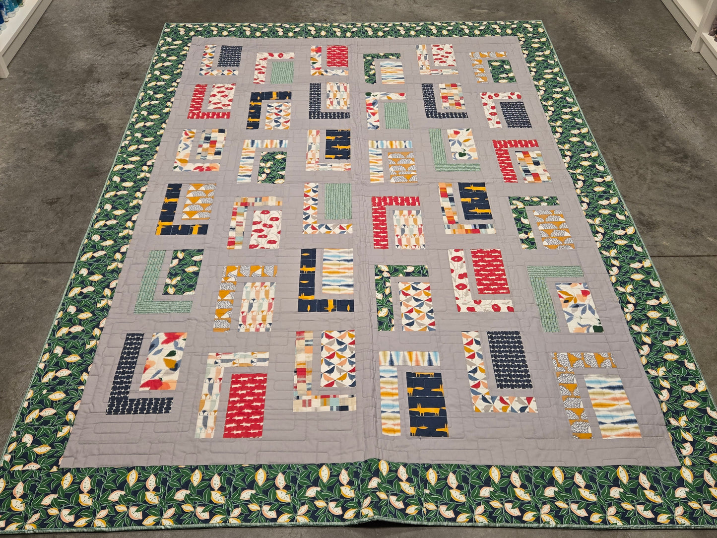 Urban Cabin Quilt Kit Featuring Poppy Pop by